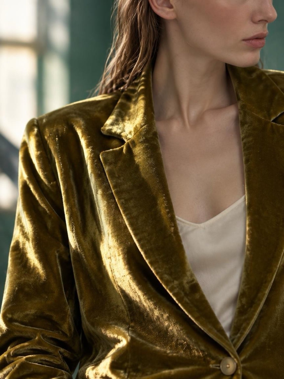 Velvet Suit, Olive Gold, photo 3 of 6